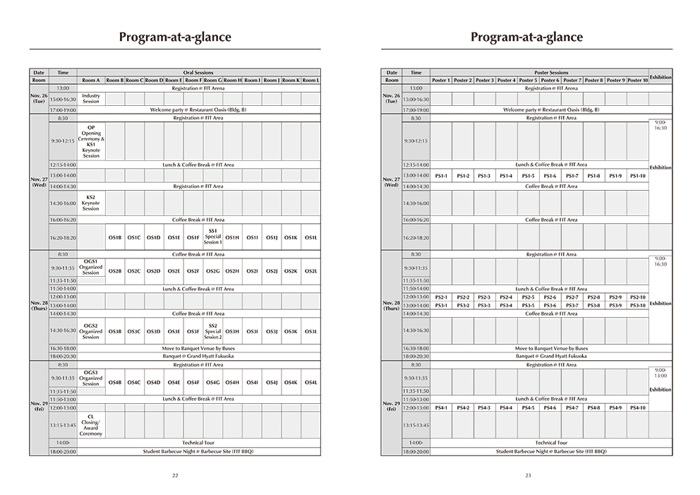 Timetable